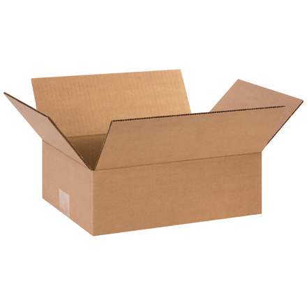 13 x 9 x 4" Flat Corrugated Boxes