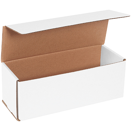 11 x 4 x 4" White Corrugated Mailers