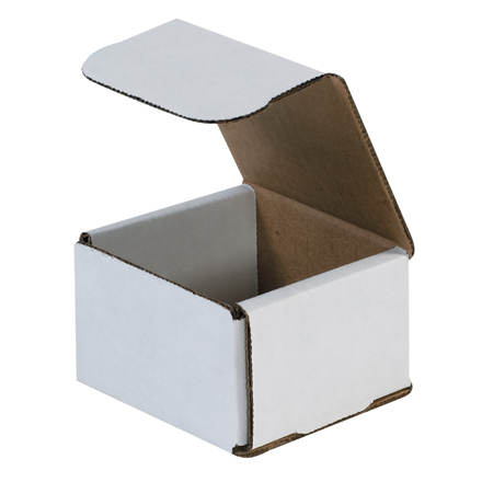 3 x 3 x 2" White Corrugated Mailers