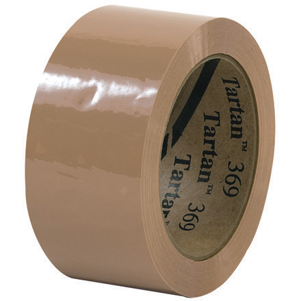 2" x 110 yds. Tan Tartan<span class='tm'>™</span> Box Sealing Tape 369